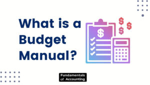 what is a budget manual
