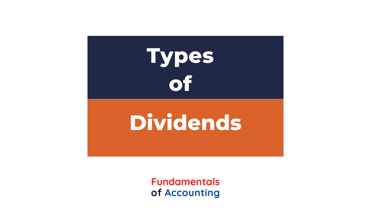 types of dividends