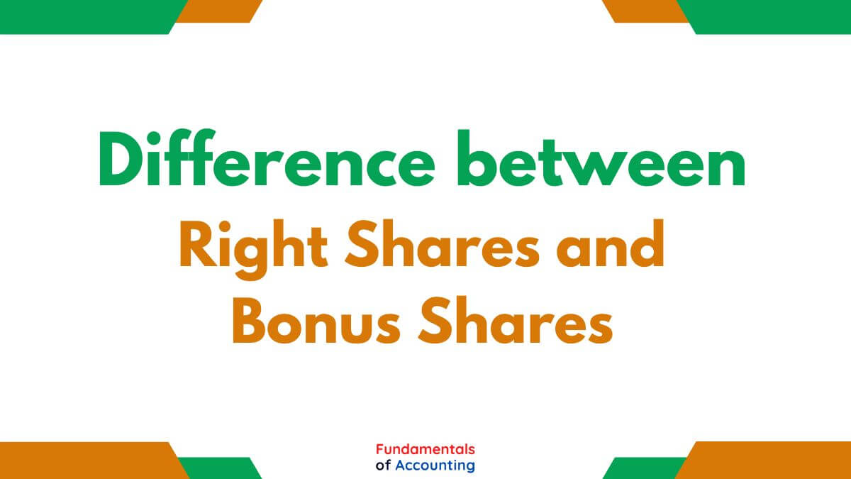 right shares and bonus shares