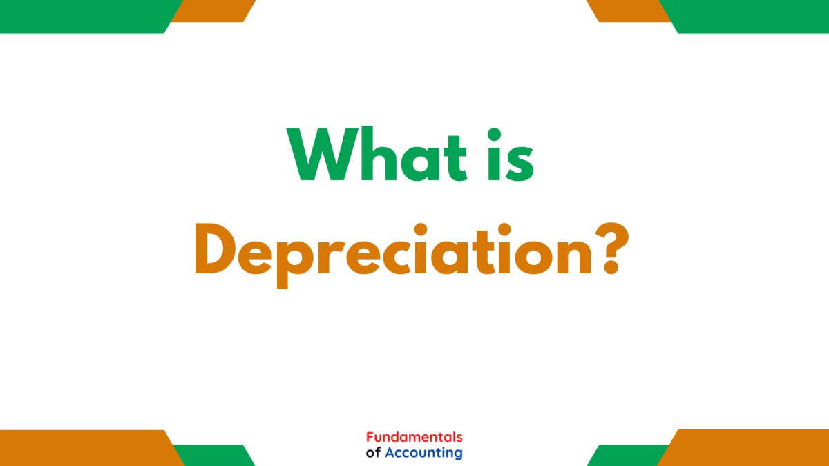 what is depreciation